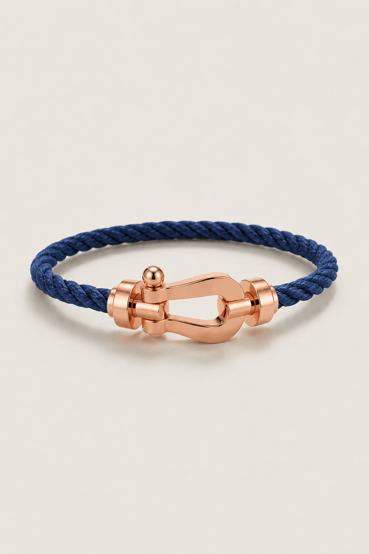 Bracciale Aurelio Blå Navy / Roséguld