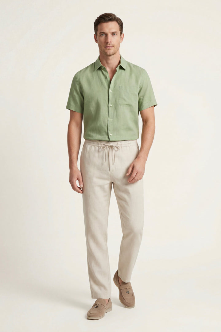 Sæt di Lino Trento Mintgrøn/Beige
