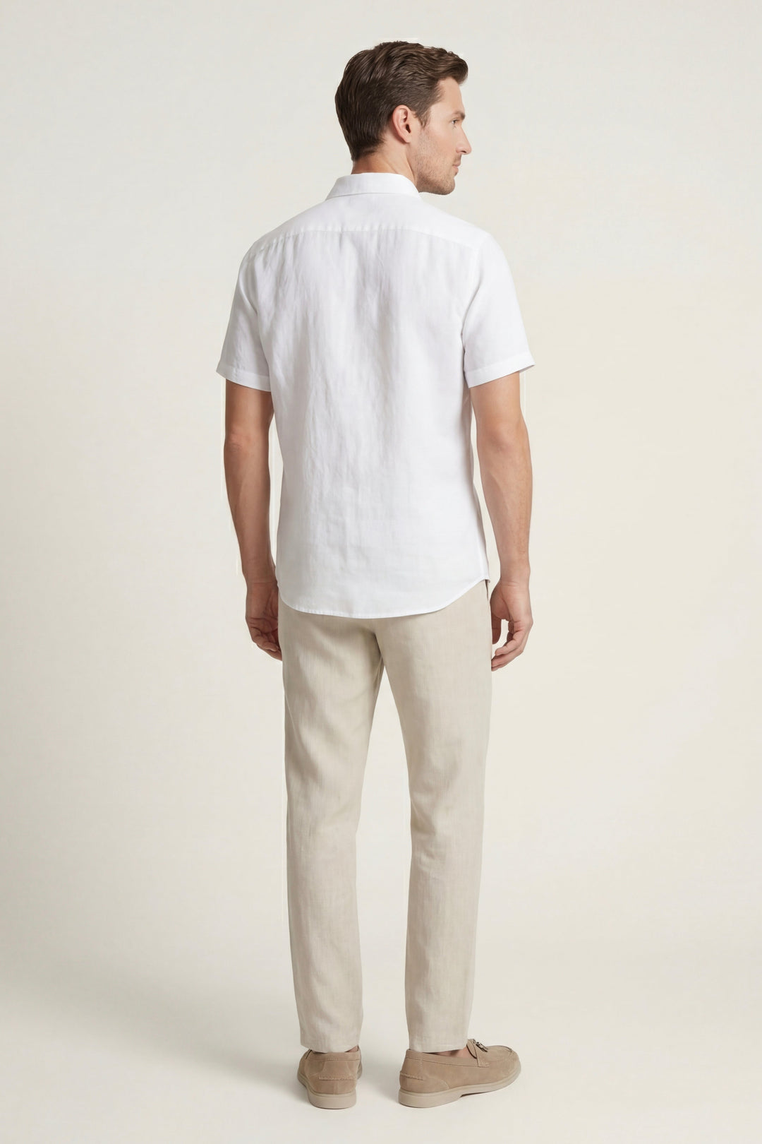 Sæt i Lino Trento Bianco/Beige