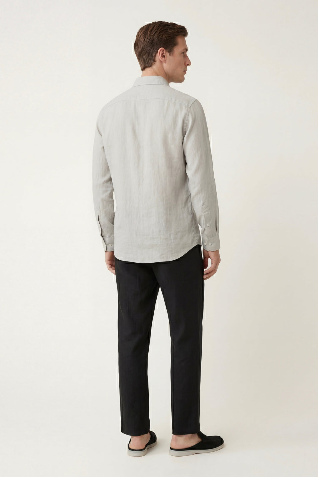 Sæt i Lino Pisa Maniche Lange Beige/Nero