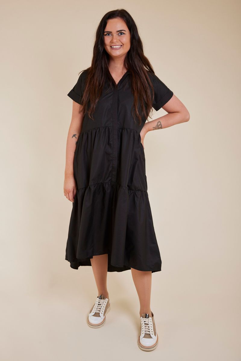 Ilona Shirt Dress | Sort | Kjole fra Liberté