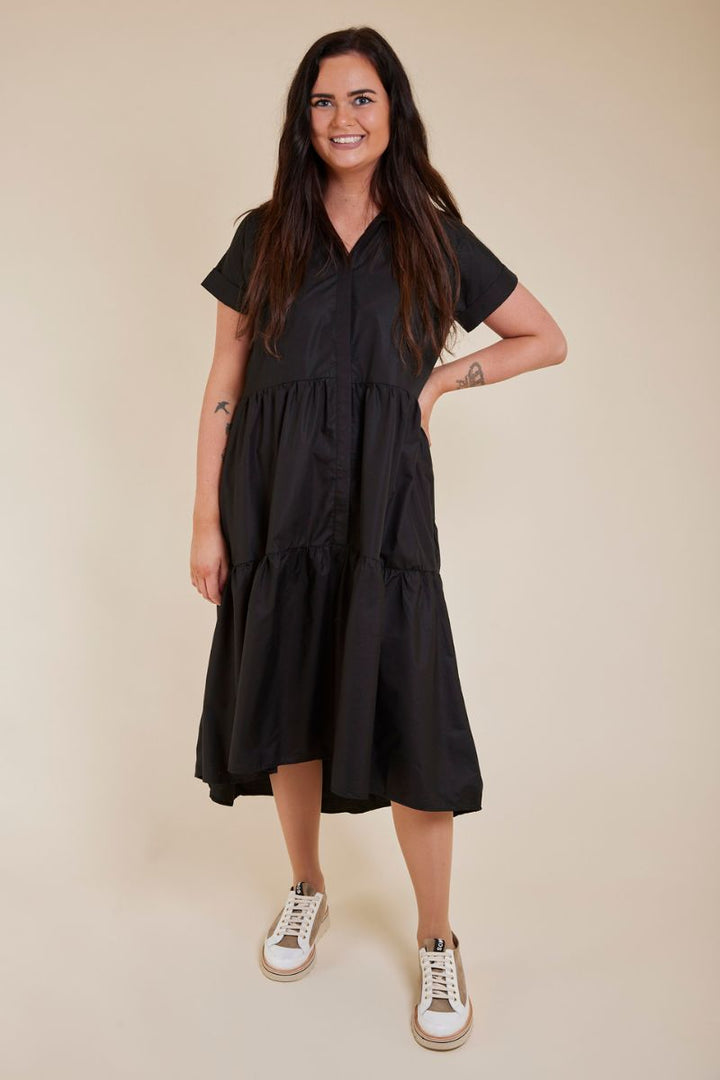 Ilona Shirt Dress | Sort | Kjole fra Liberté