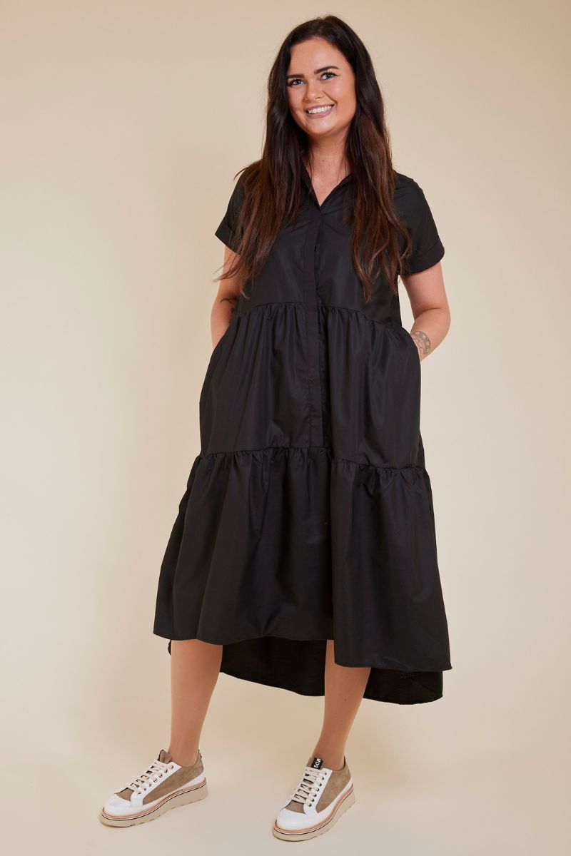 Ilona Shirt Dress | Sort | Kjole fra Liberté