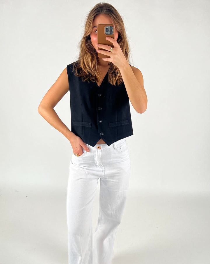 JANNI vest, sort