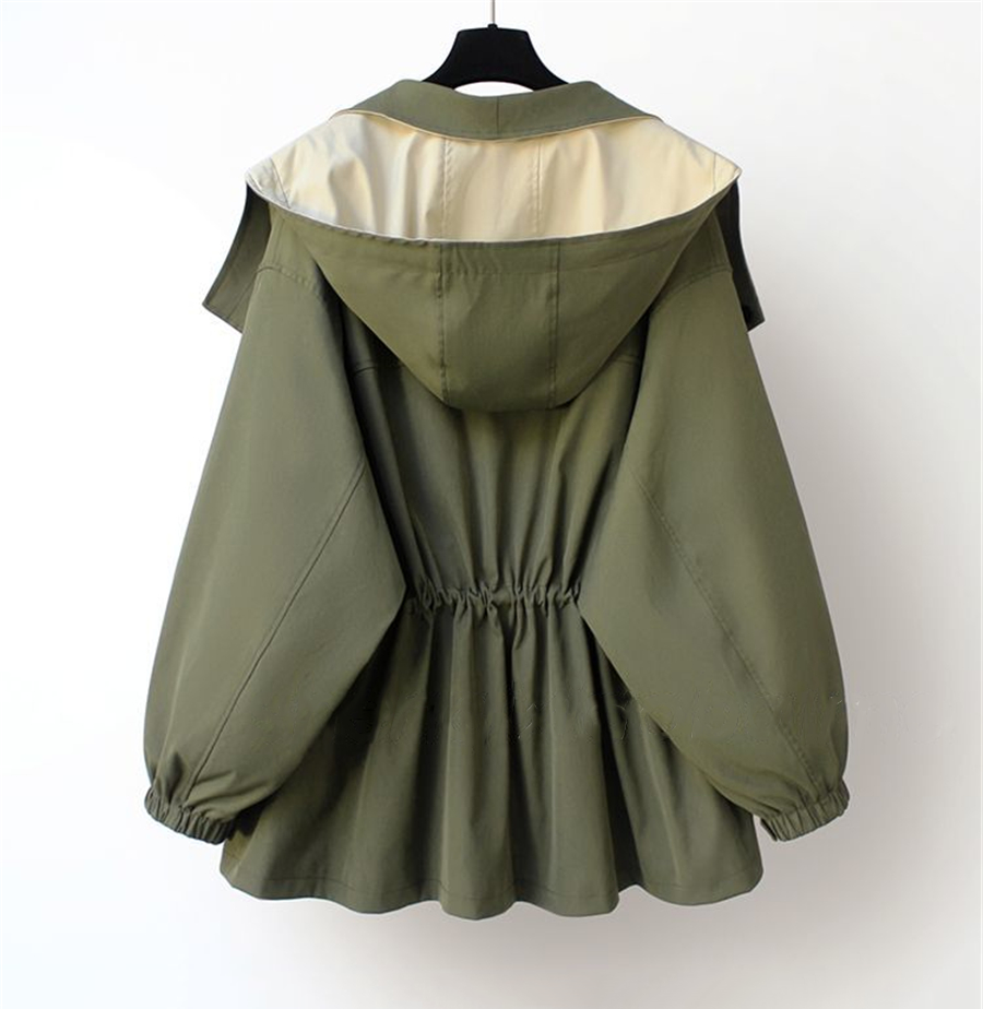 Moderne To-farvet Trenchcoat