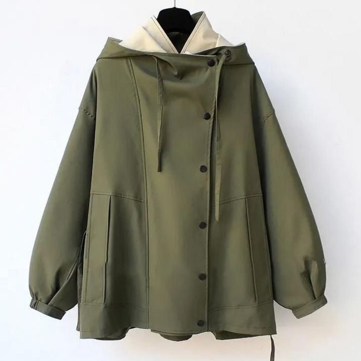 Moderne To-farvet Trenchcoat
