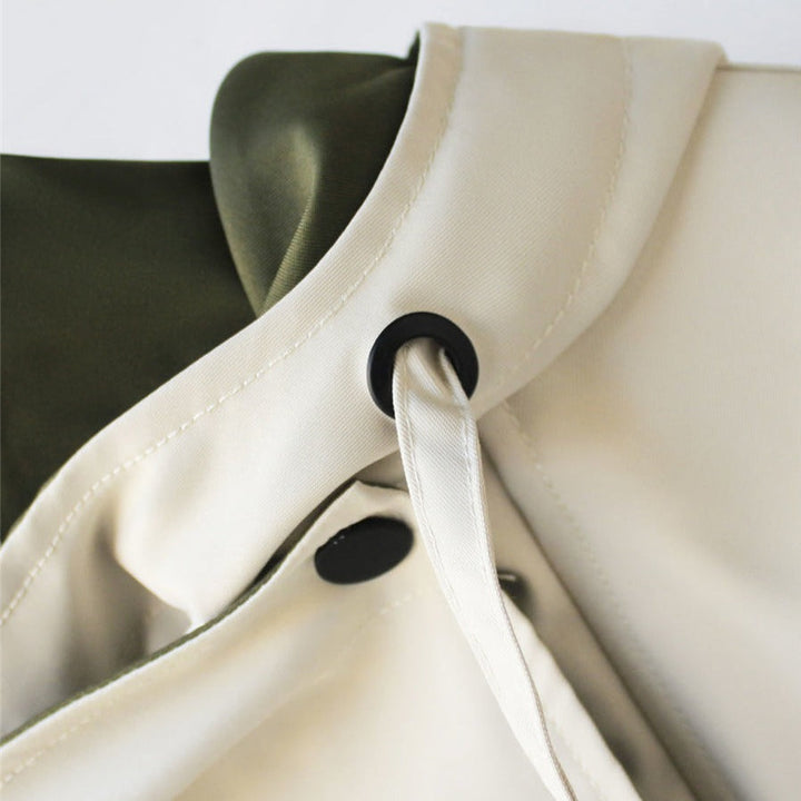 Moderne To-farvet Trenchcoat
