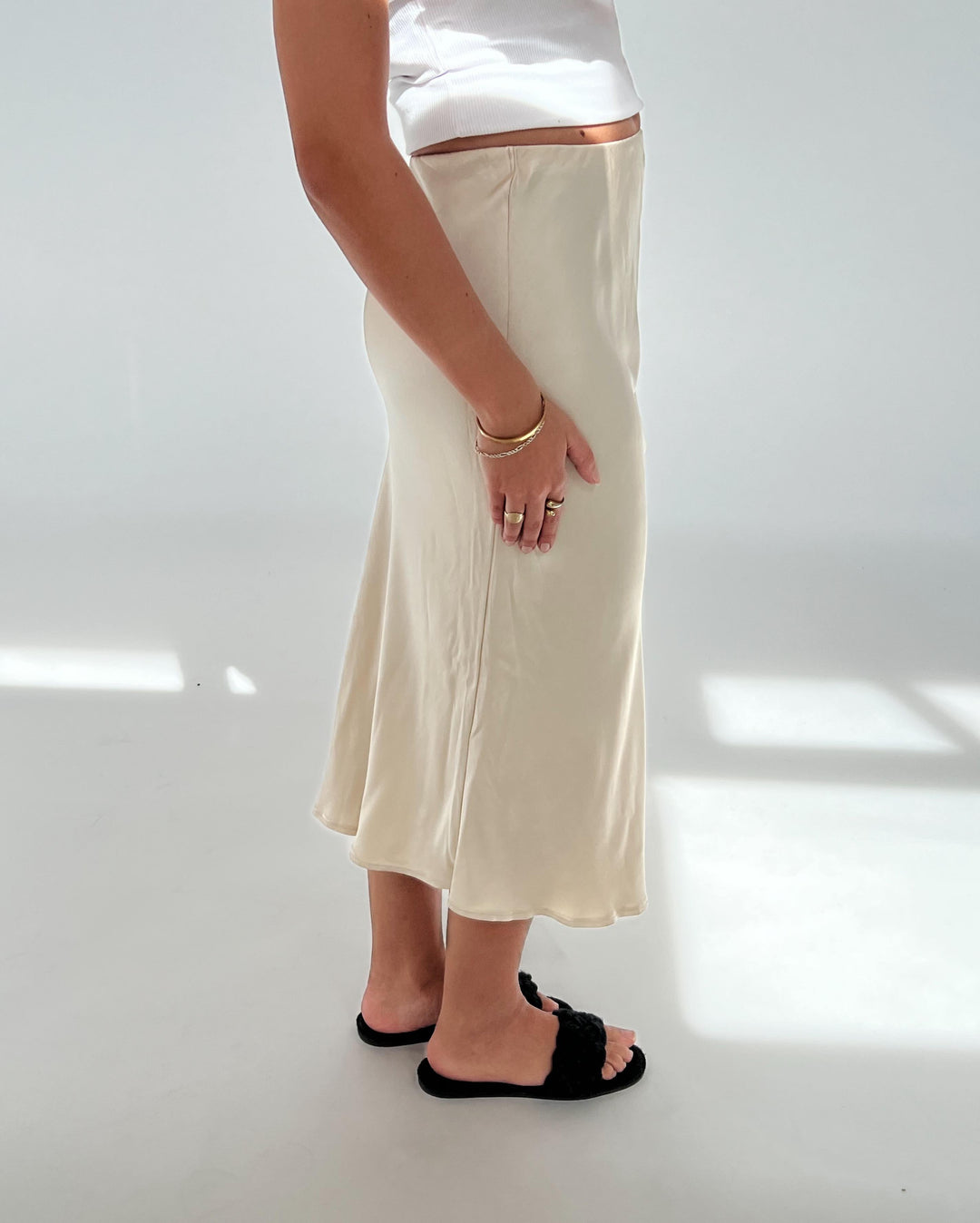 KLARA nederdel, beige