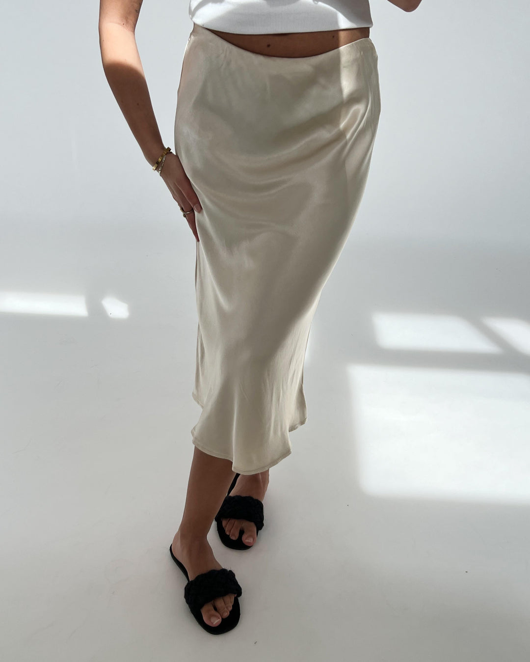 KLARA nederdel, beige