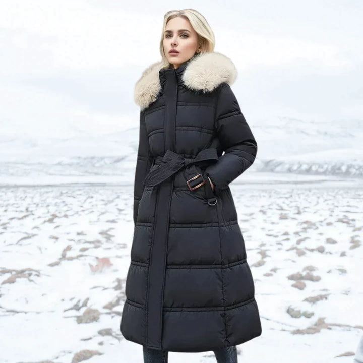 Luksuriøs Vinterparka med Elegant Varme og Selvsikker Stil
