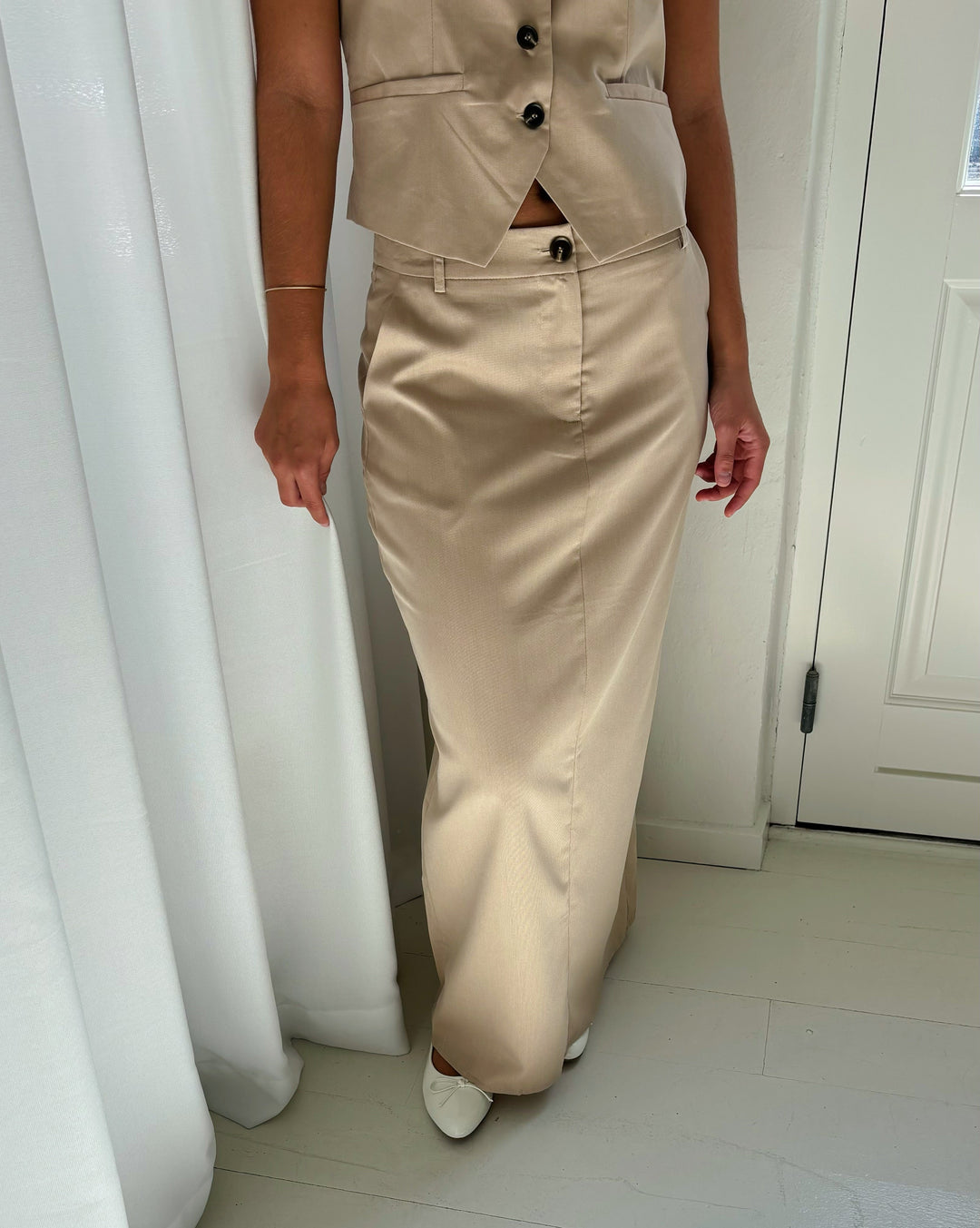 LIS nederdel, beige