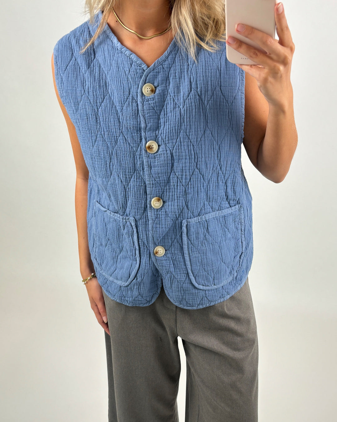 LISBETH vest, blå