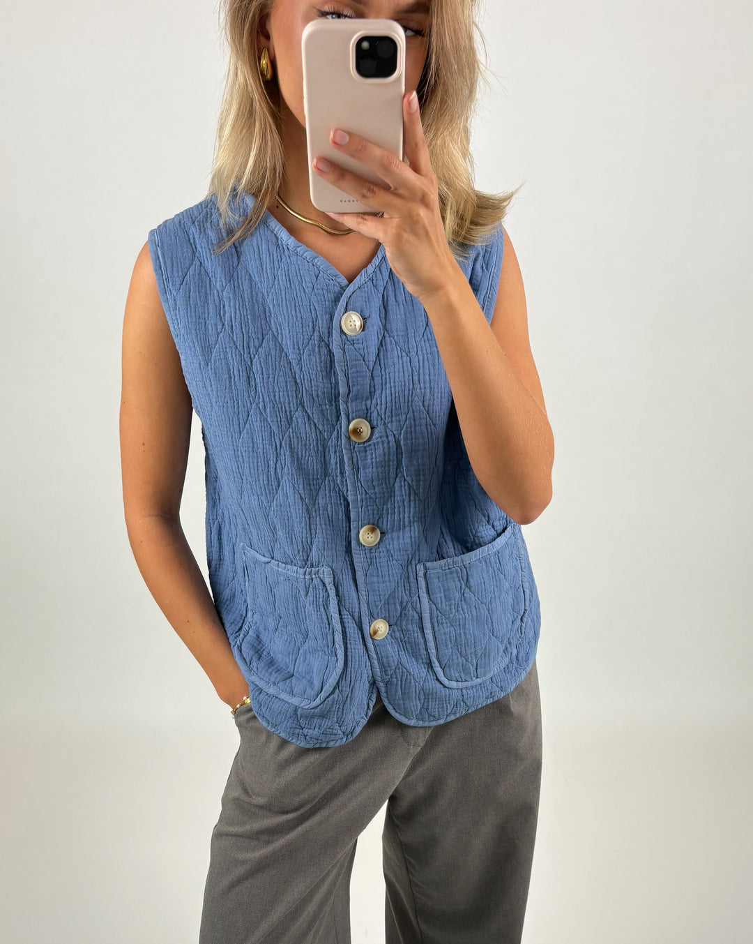 LISBETH vest, blå