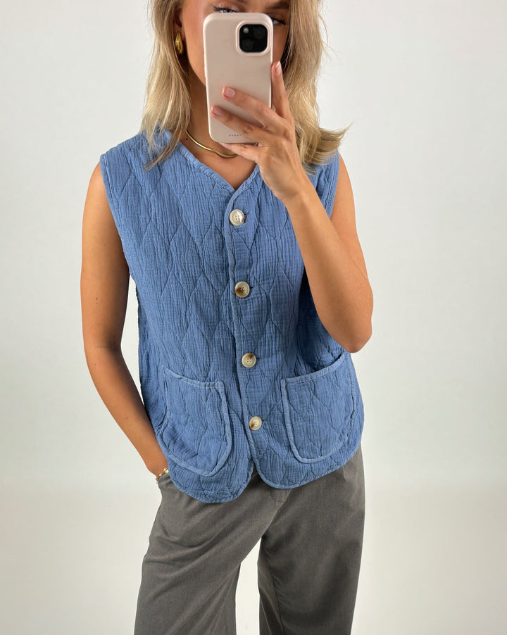 LISBETH vest, blå