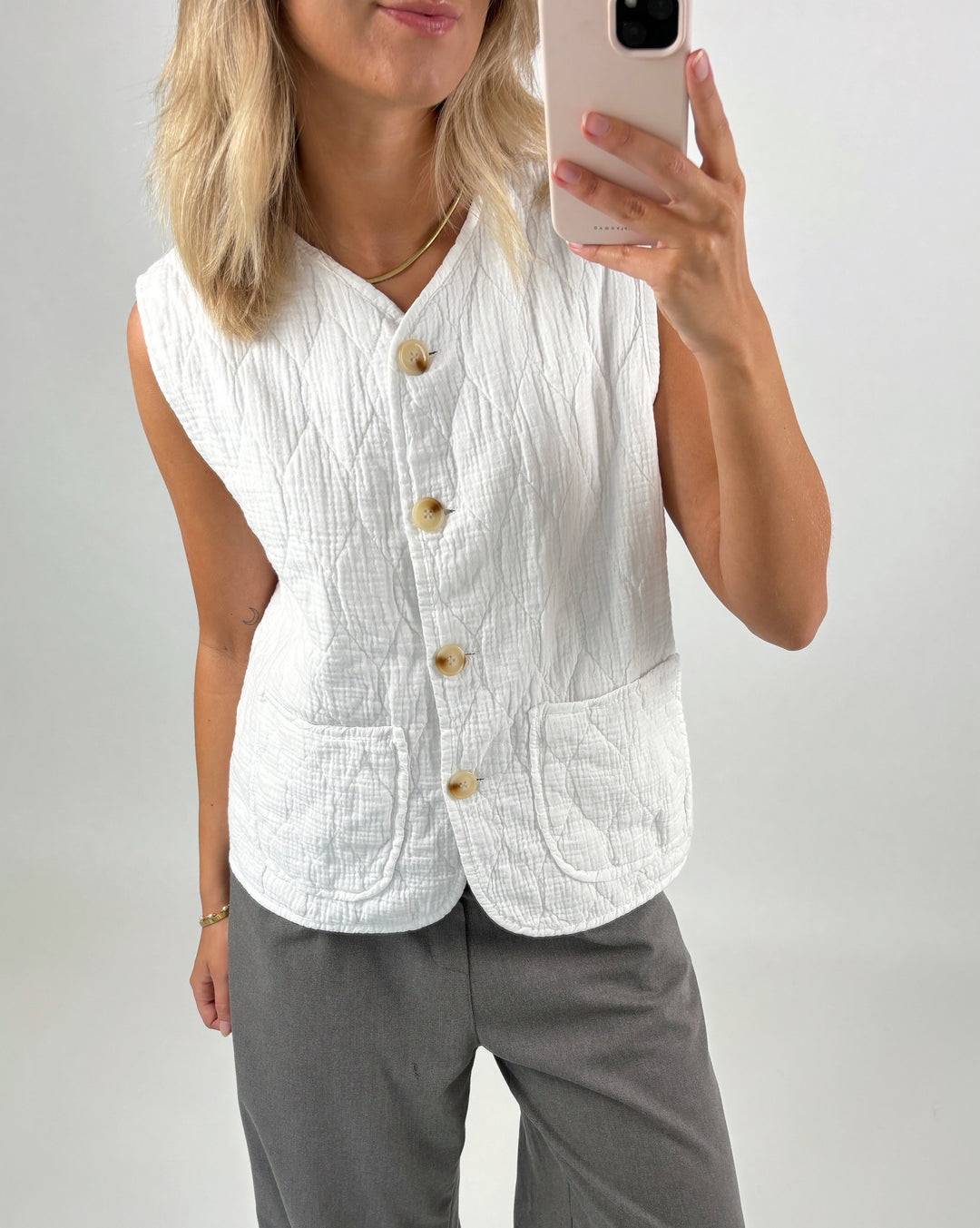 LISBETH vest, hvid