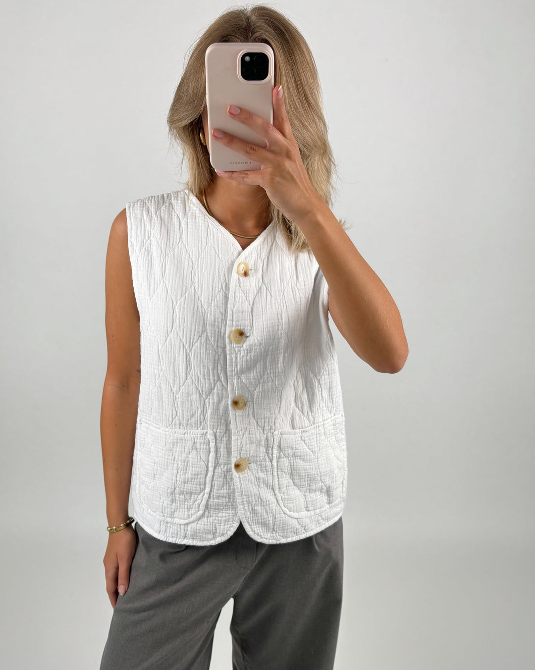 LISBETH vest, hvid