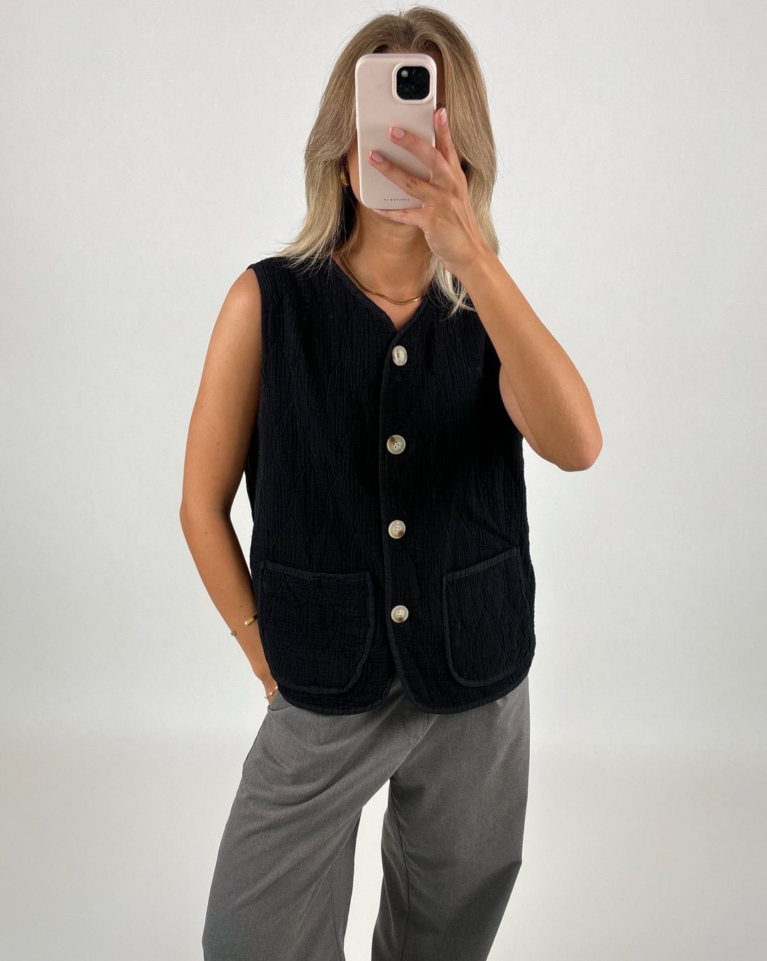 LISBETH vest, sort