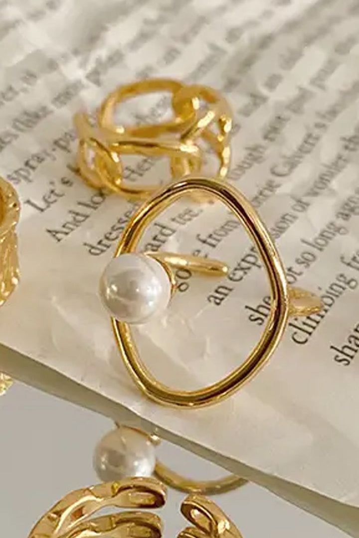 Pearl Blossom Ring | Forgyldt | Ring fra Birdsong