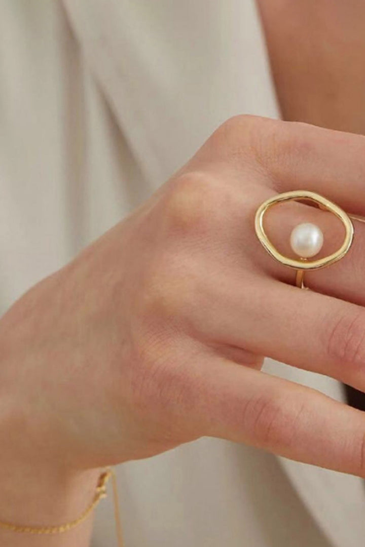 Pearl Blossom Ring | Forgyldt | Ring fra Birdsong