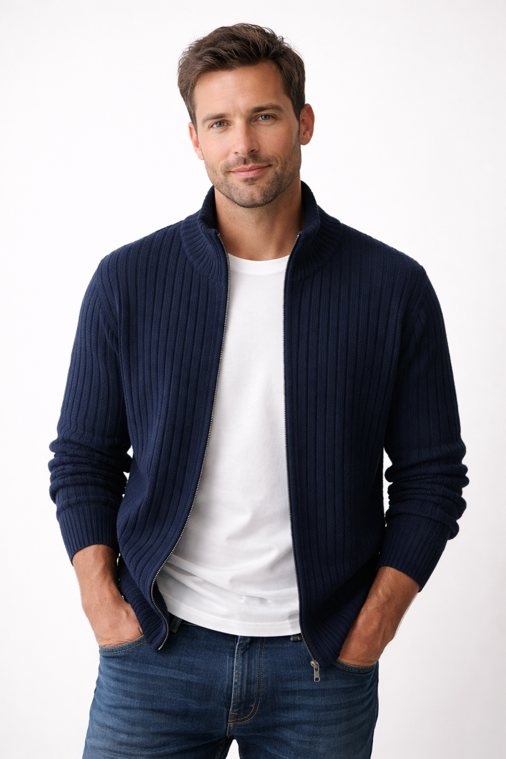 Leo – Strukturierte Strickjacke