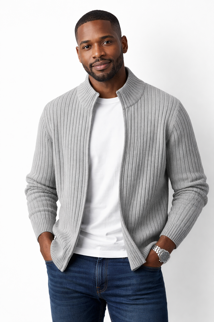 Leo – Strukturierte Strickjacke