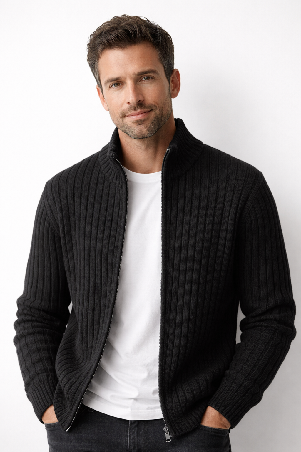 Leo – Strukturierte Strickjacke