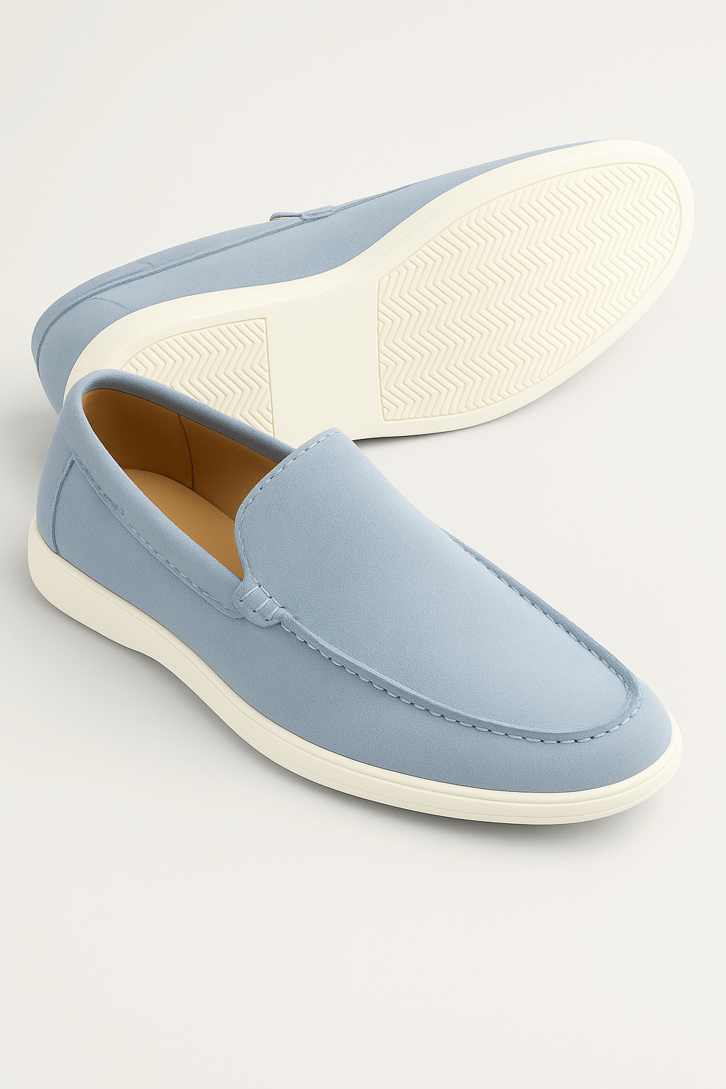 Casual Herreloafers – Lyseblå