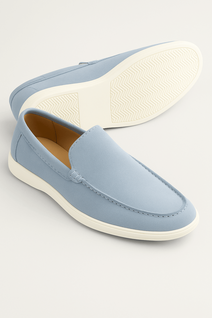 Casual Herreloafers – Lyseblå