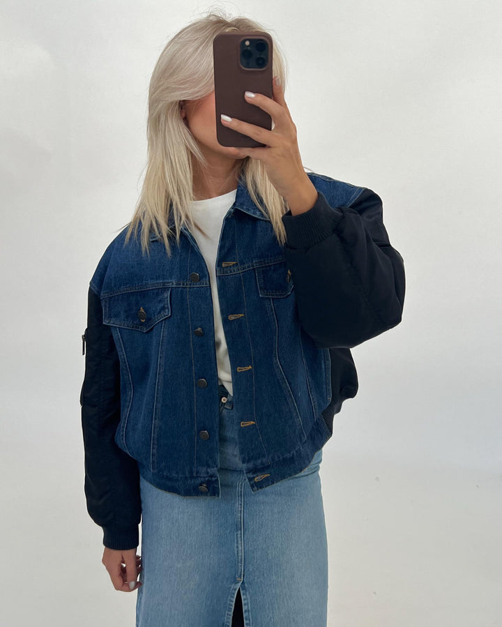 MADDIE bomberjakke, denim