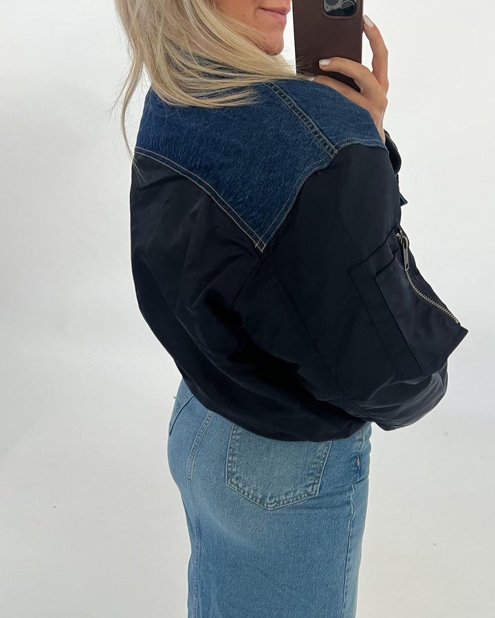 MADDIE bomberjakke, denim