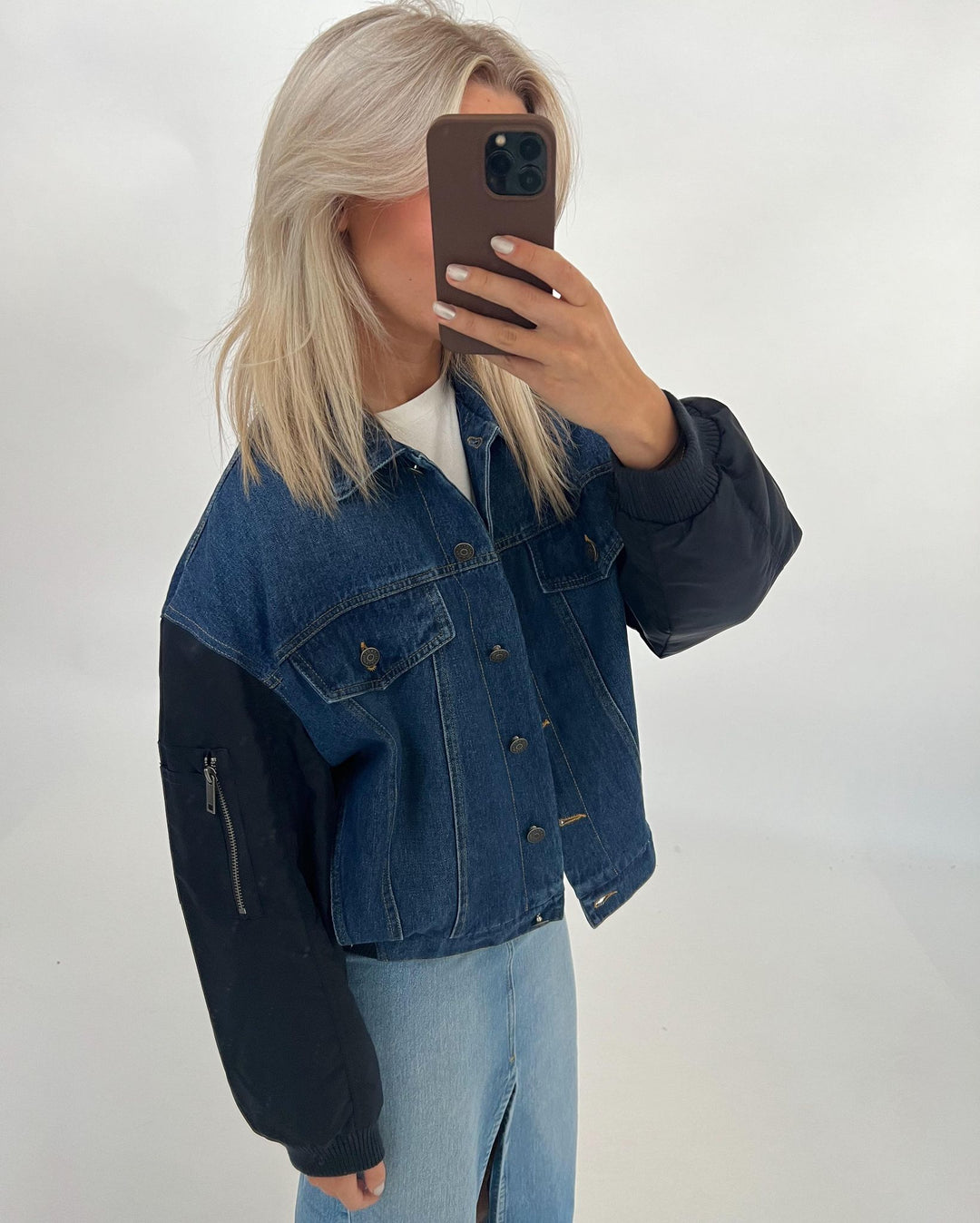 MADDIE bomberjakke, denim