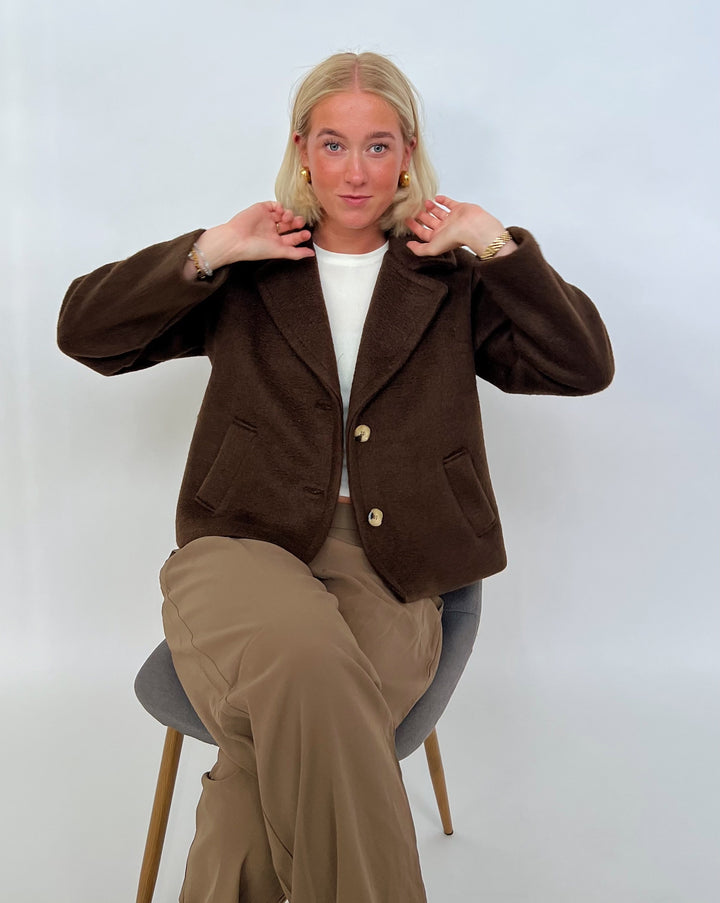 MELANIE jakke, brun