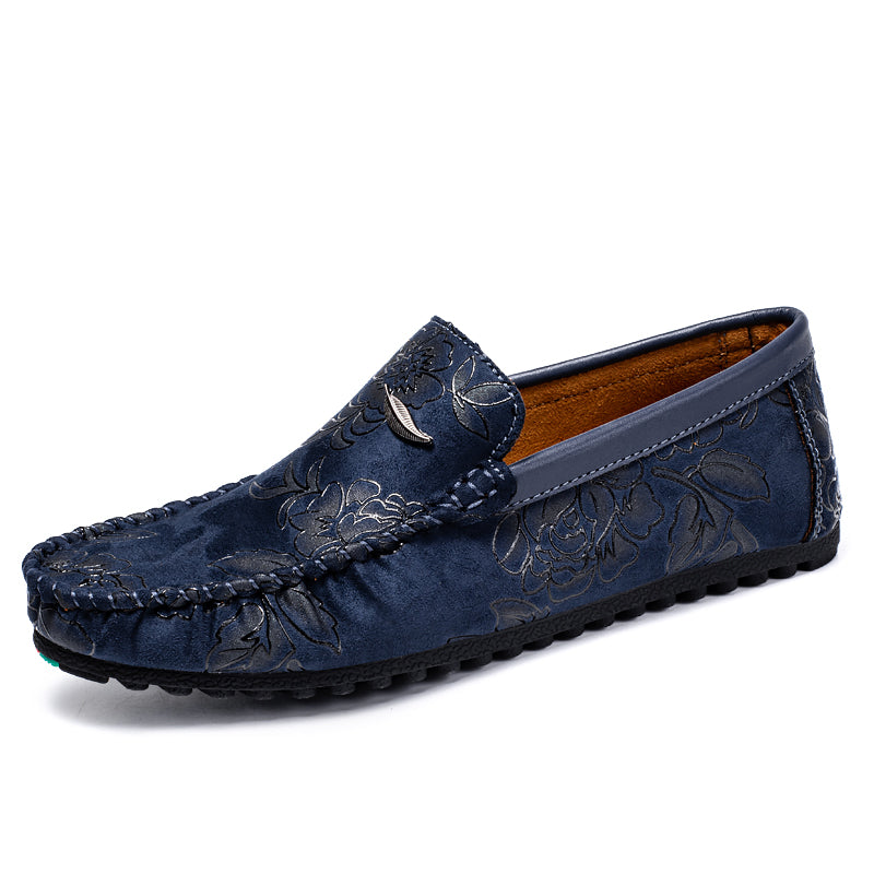 Blomster Læder Loafers