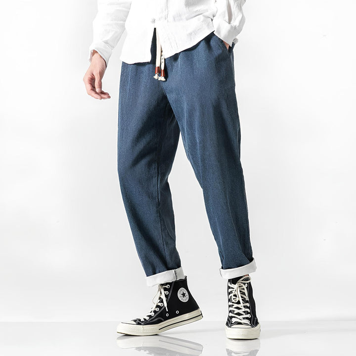 Asami - Denim komfortbukser