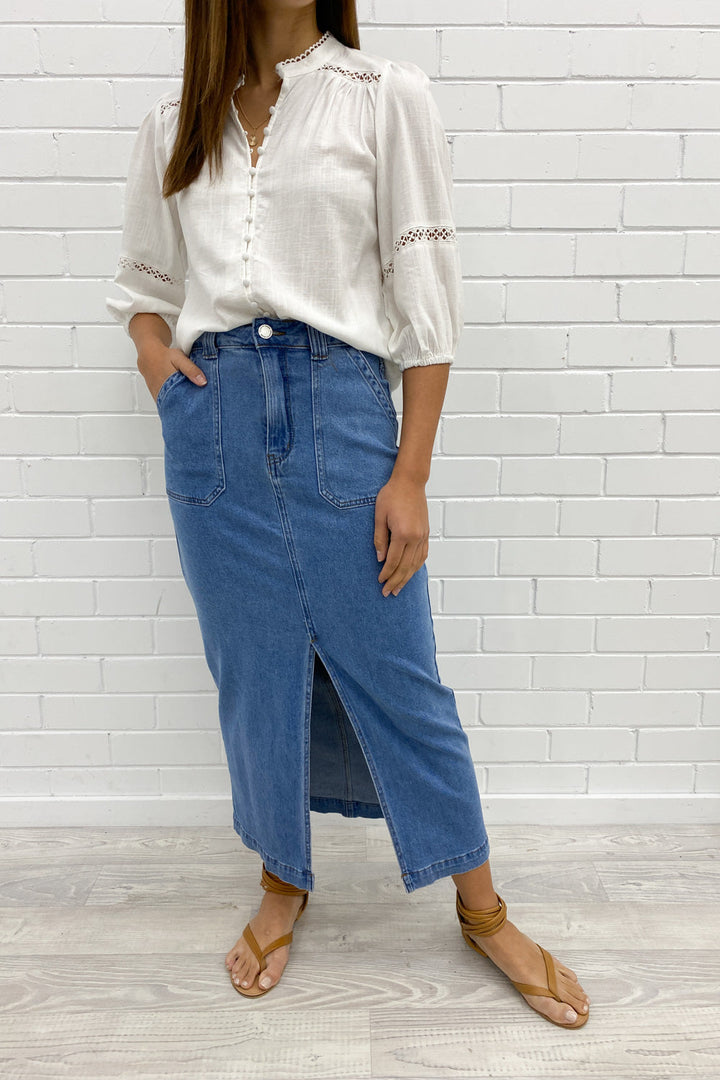 Olin Denim Nederdel