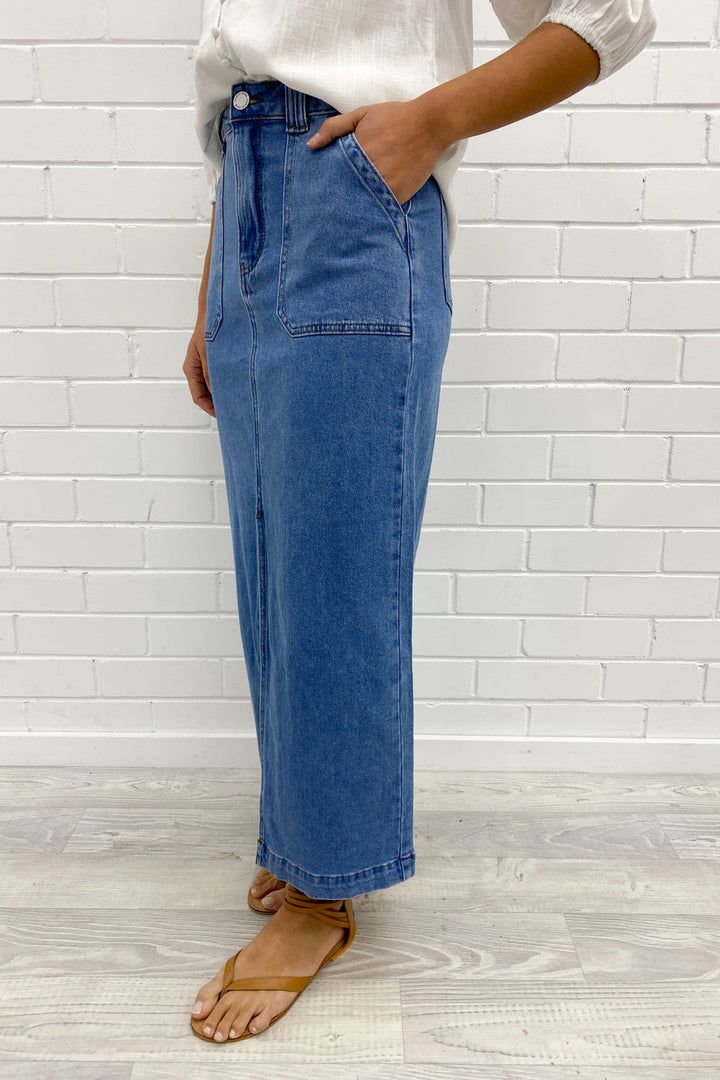 Olin Denim Nederdel