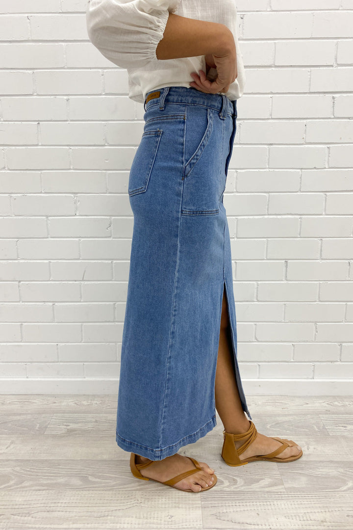 Olin Denim Nederdel