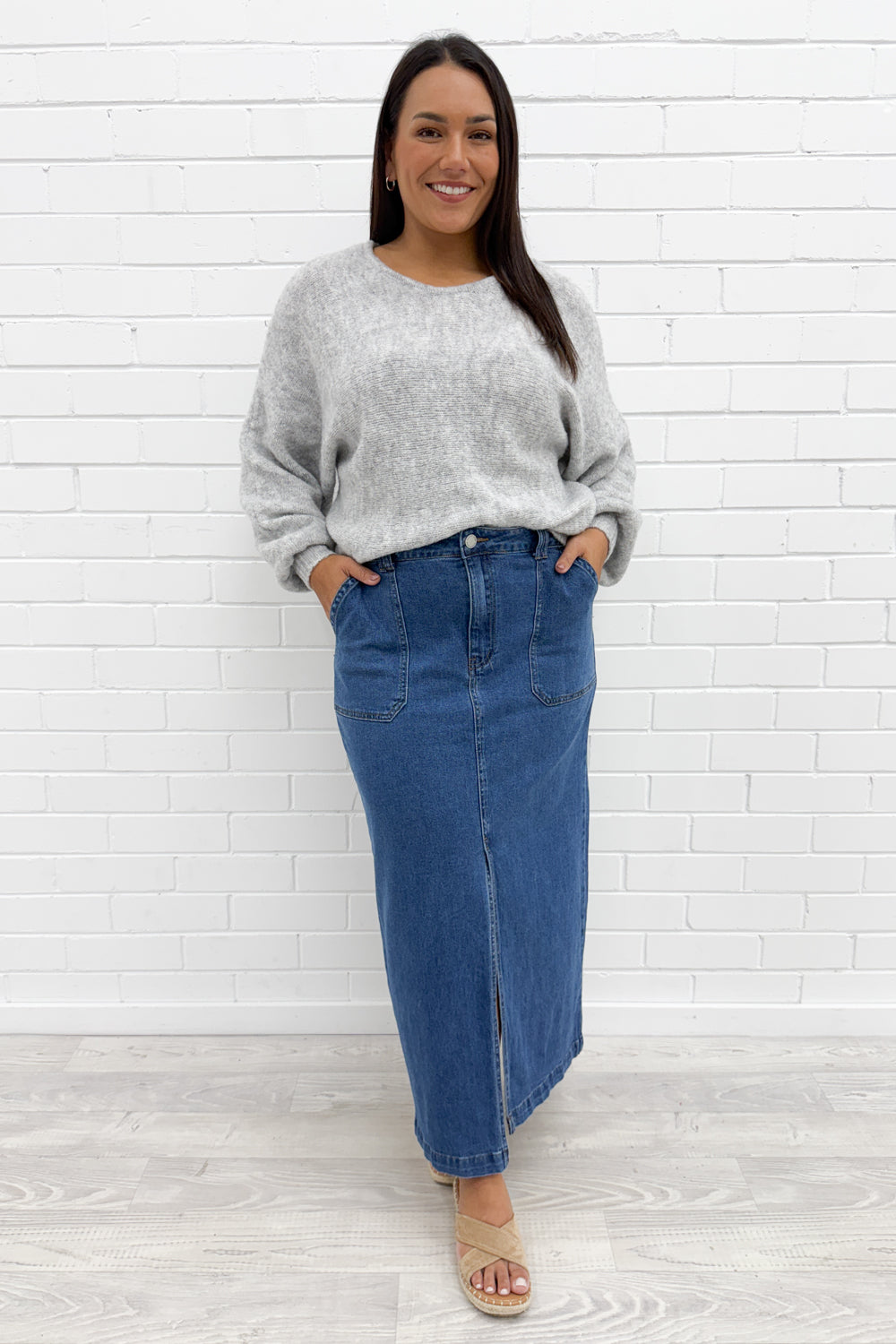 Olin Denim Nederdel