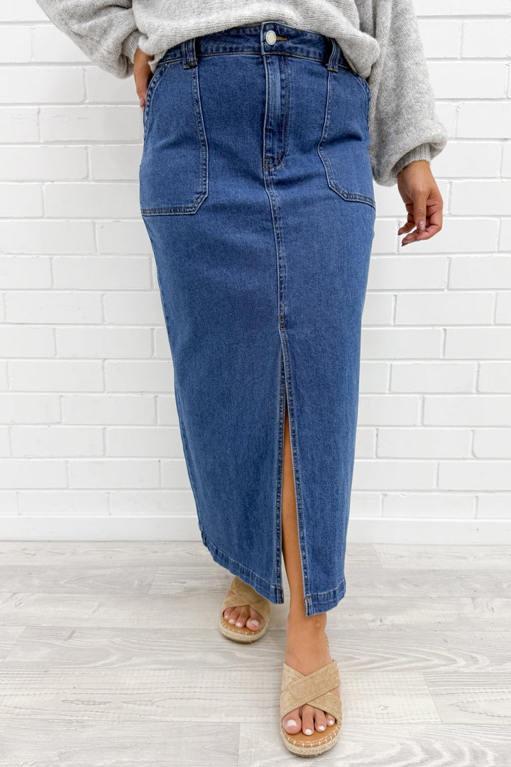 Olin Denim Nederdel