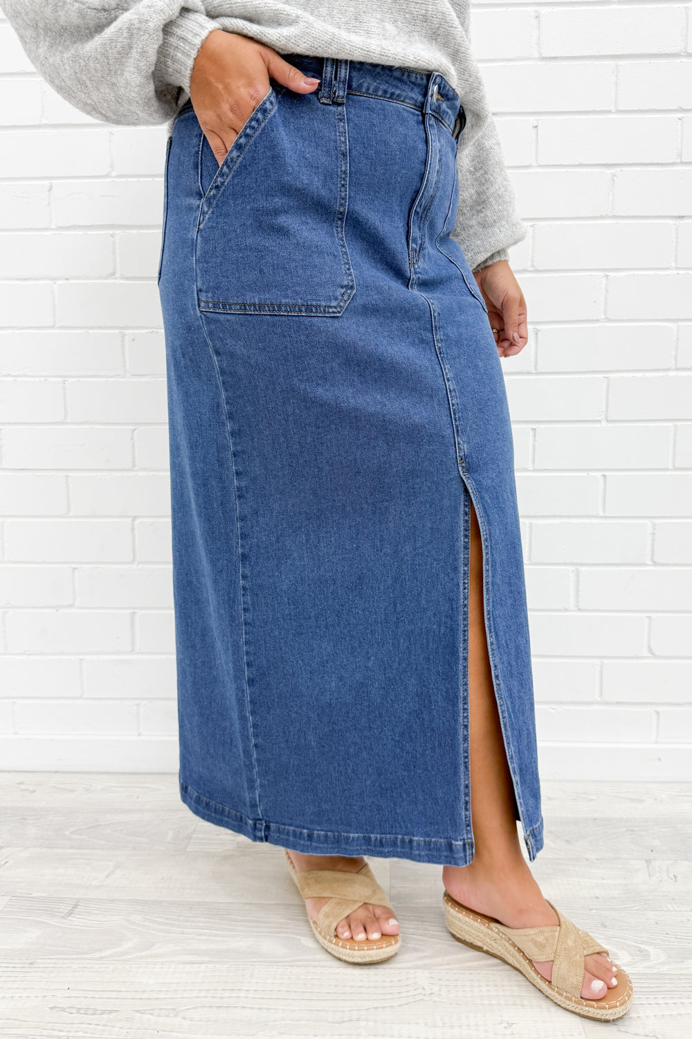 Olin Denim Nederdel