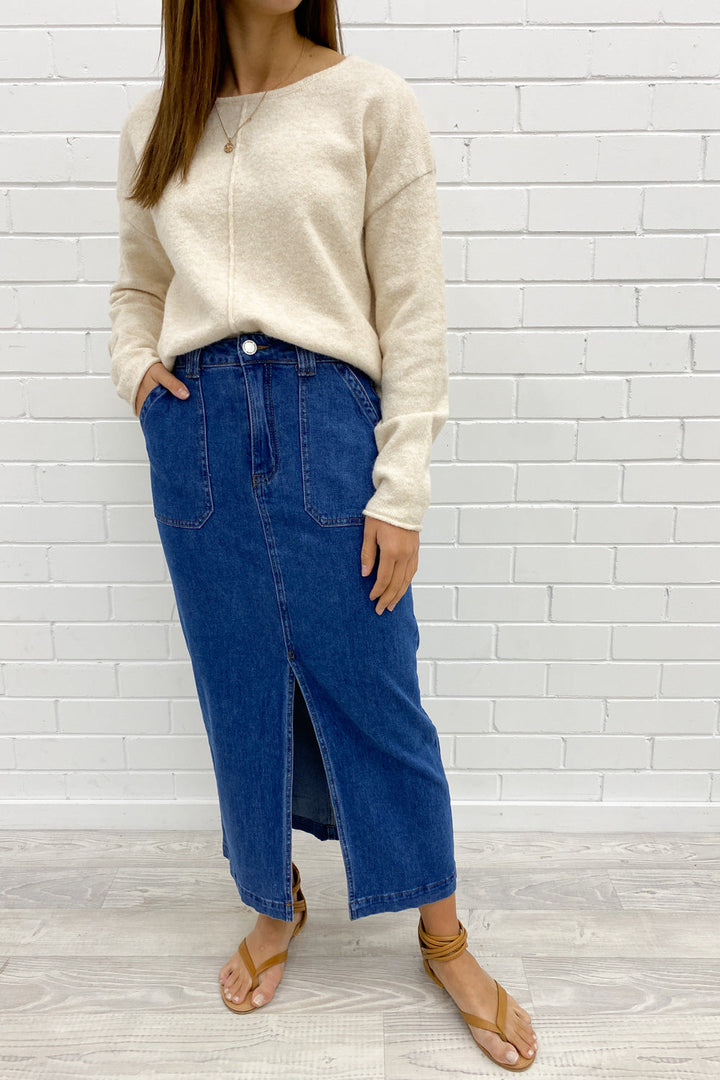 Olin Denim Nederdel