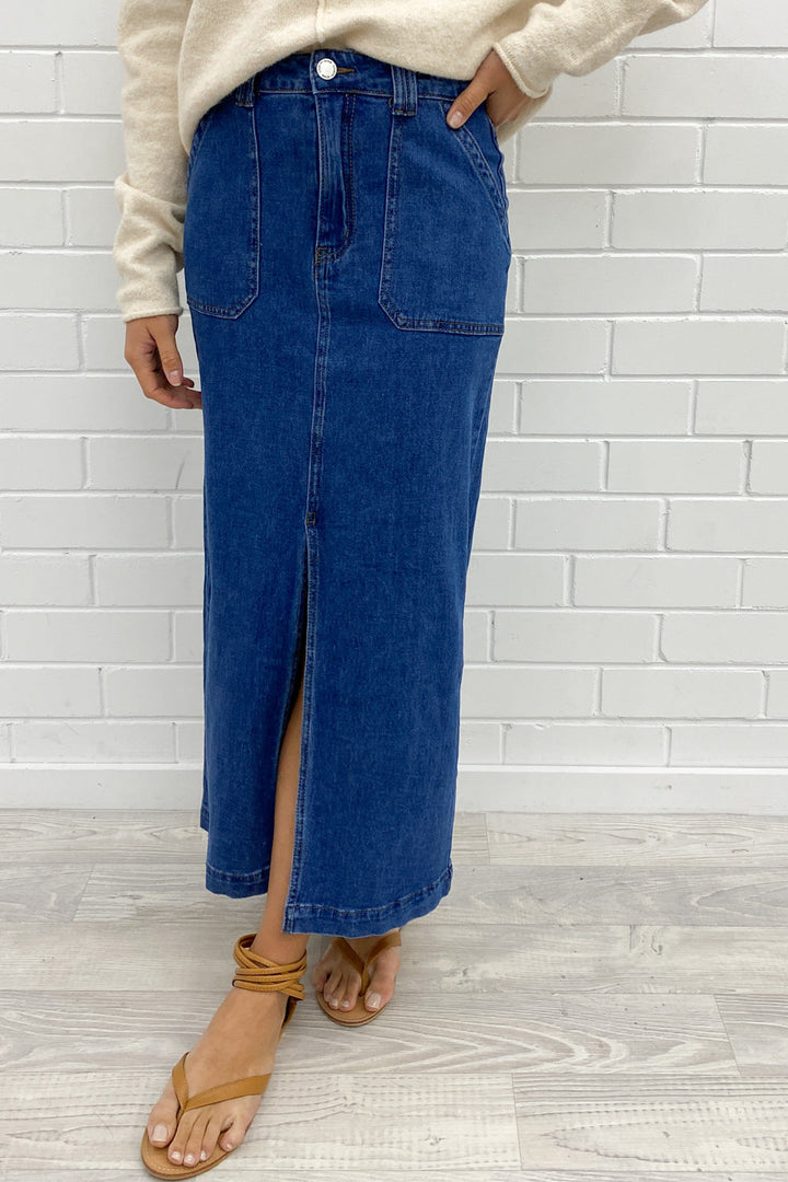Olin Denim Nederdel