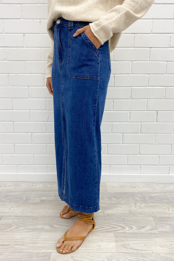 Olin Denim Nederdel