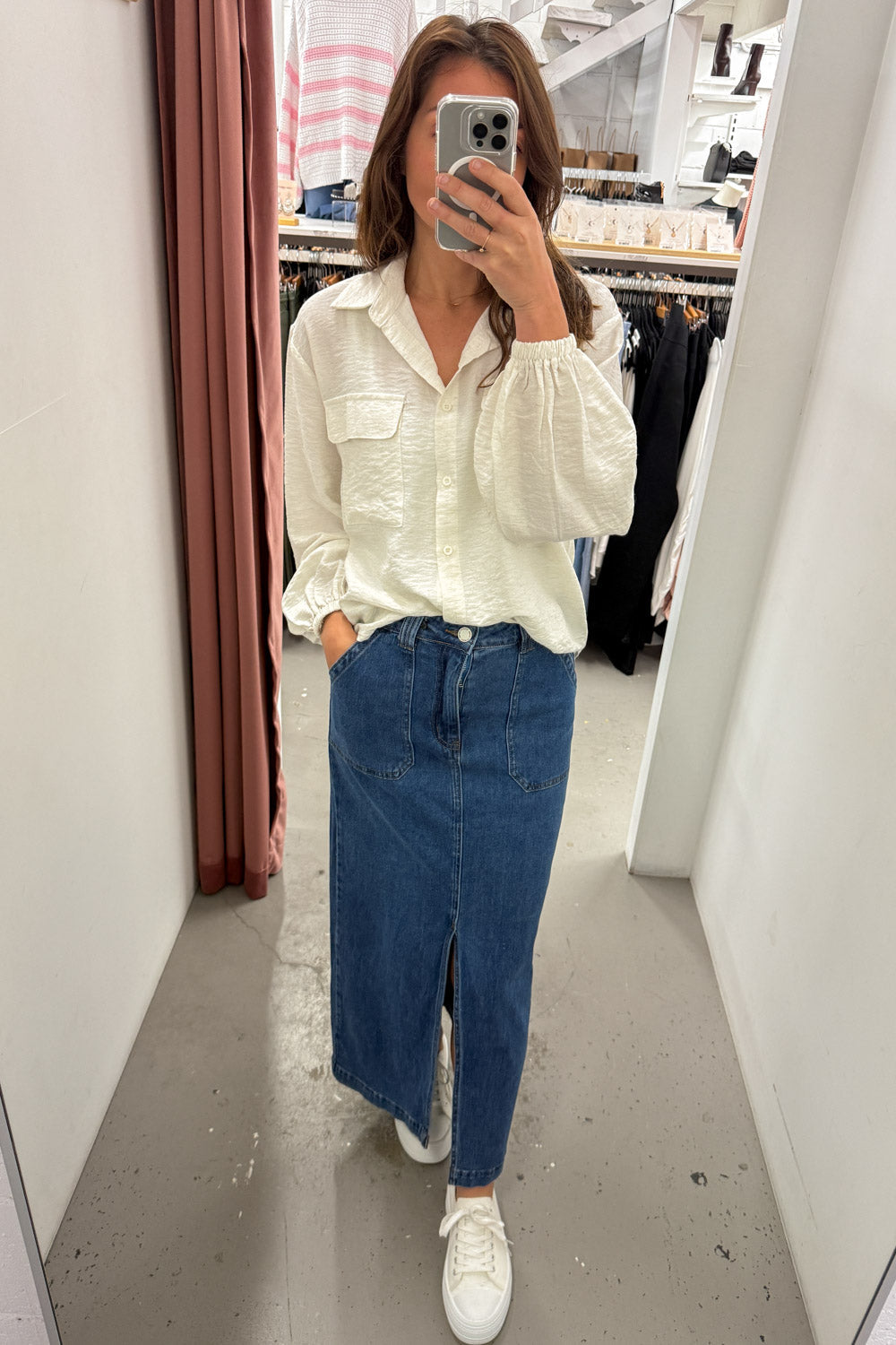 Olin Denim Nederdel