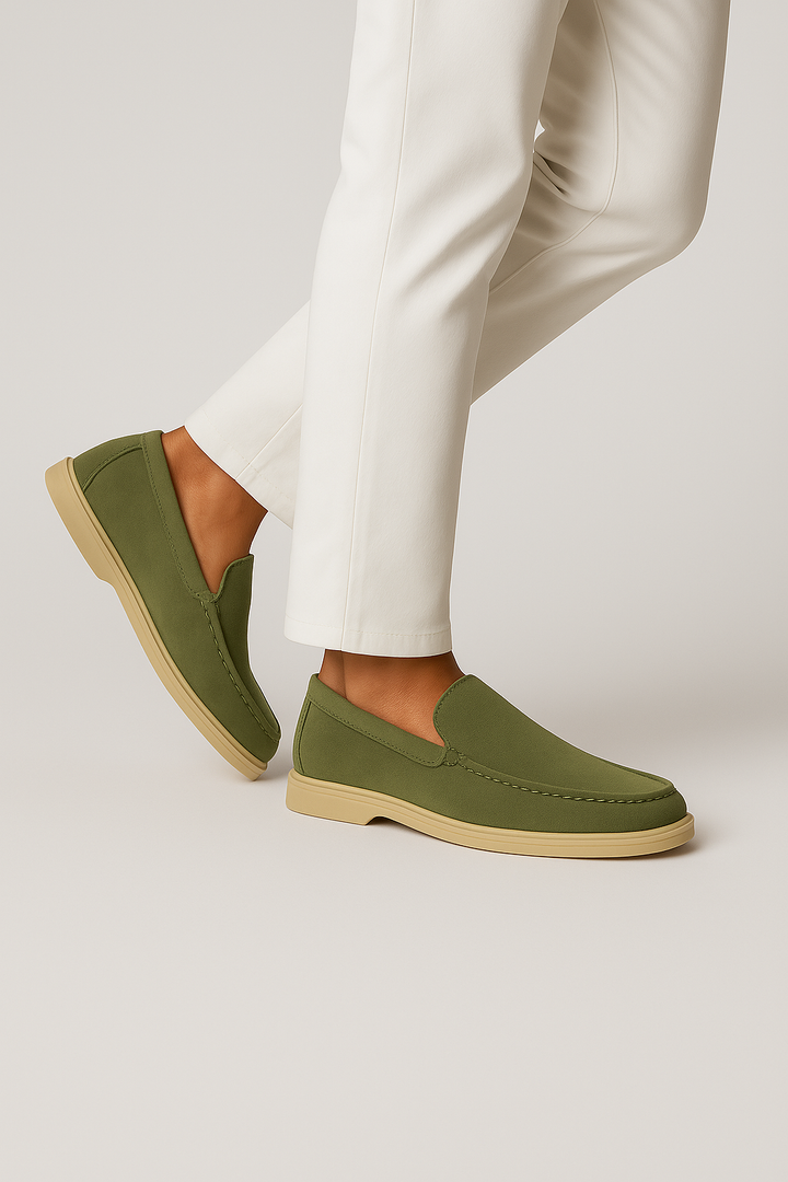 Casual Herreloafers – Olivengrøn
