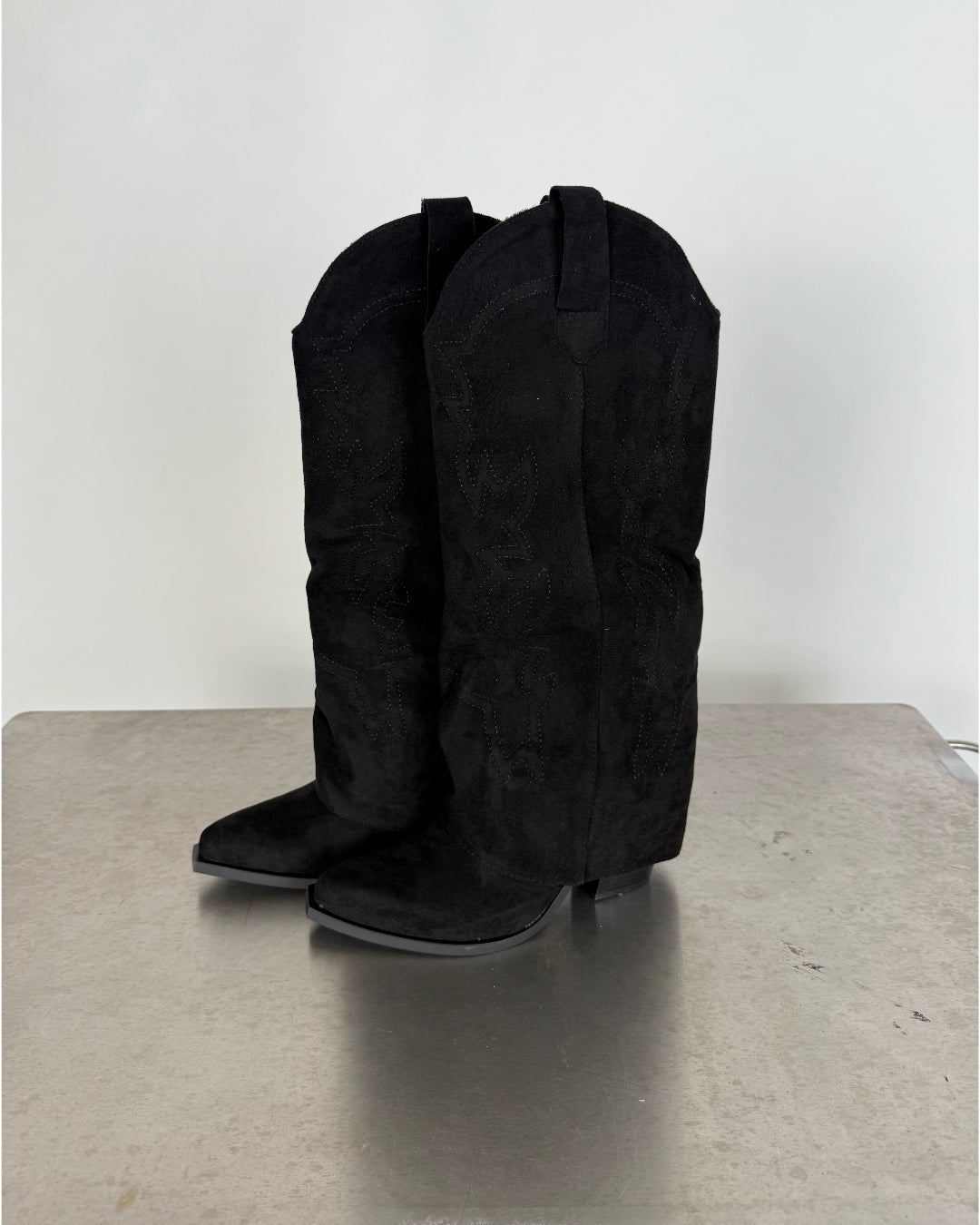 PALMER suede støvler, sort