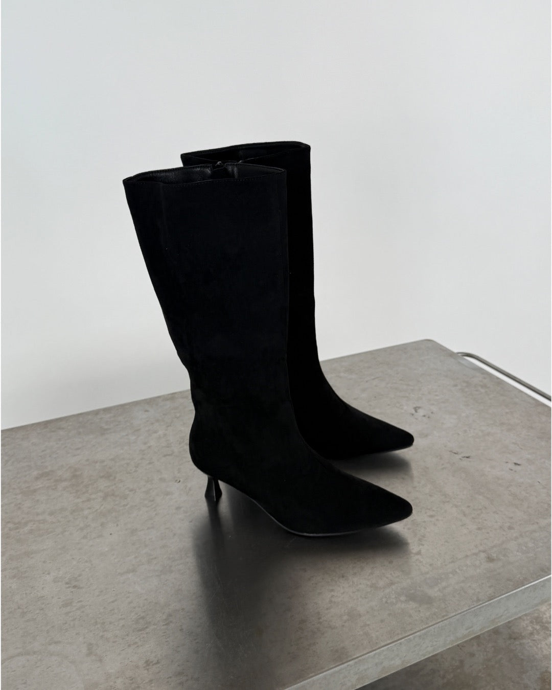 RYLEE suede støvler, sort