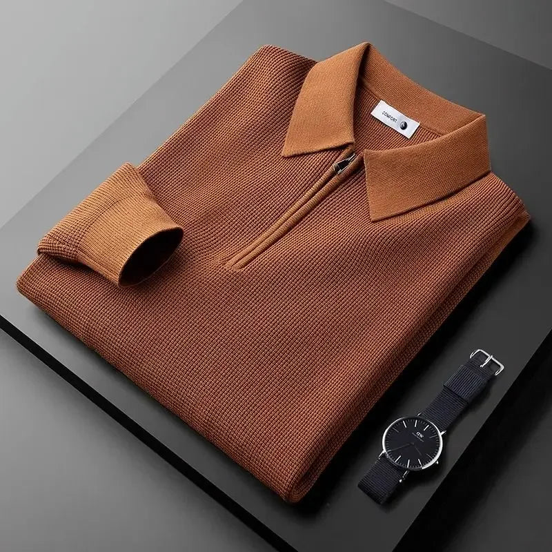Elegant Herre Zip Sweater