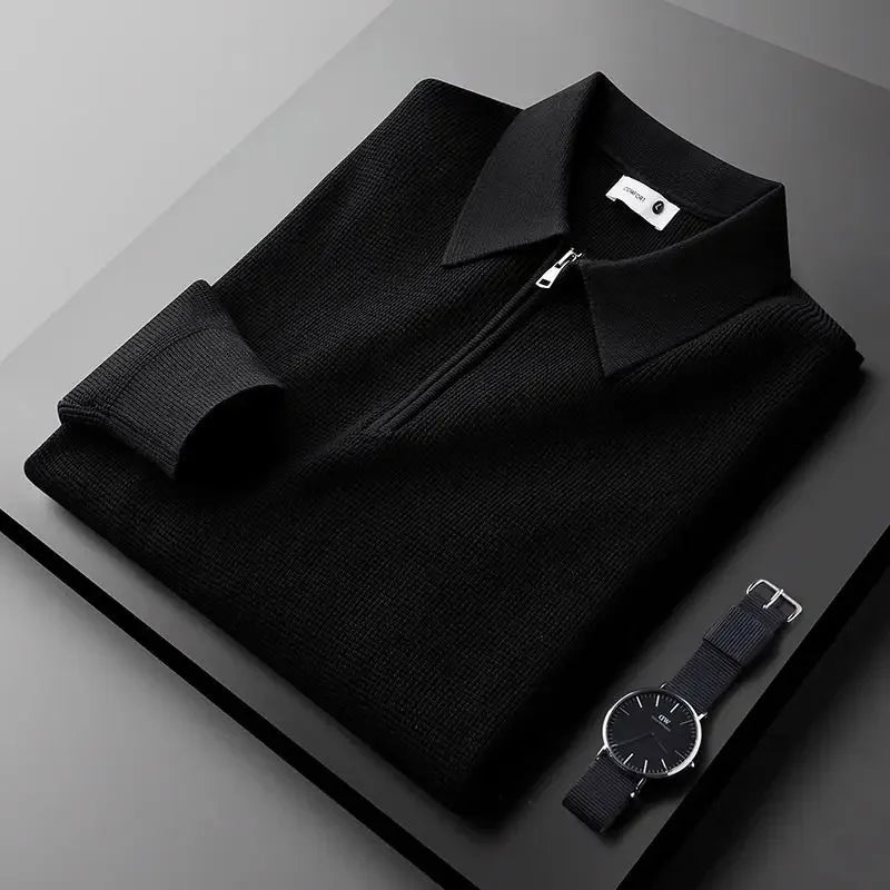 Elegant Herre Zip Sweater