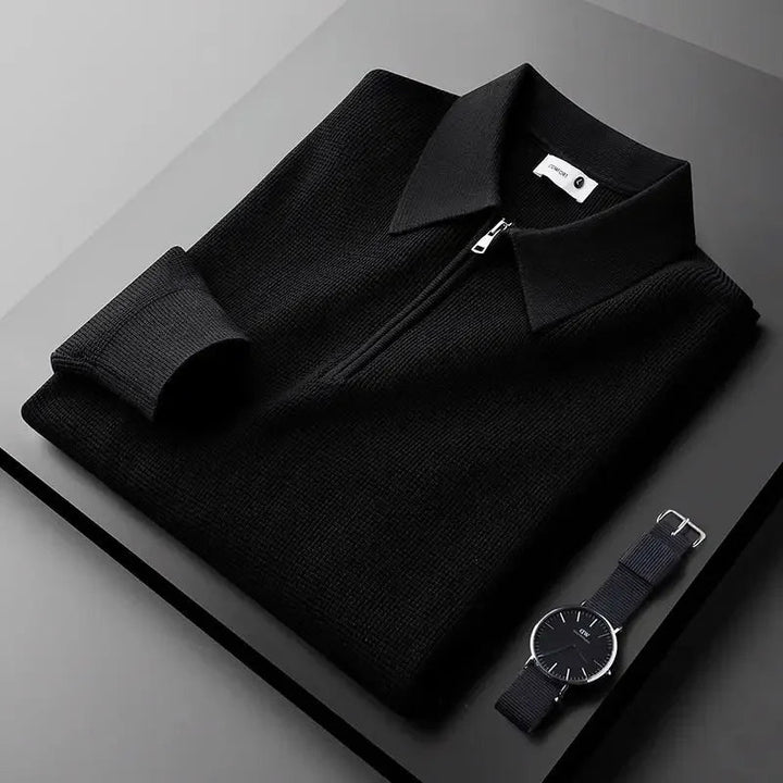 Elegant Herre Zip Sweater